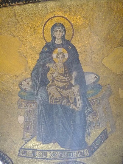 mozaiek in Aya Sophia