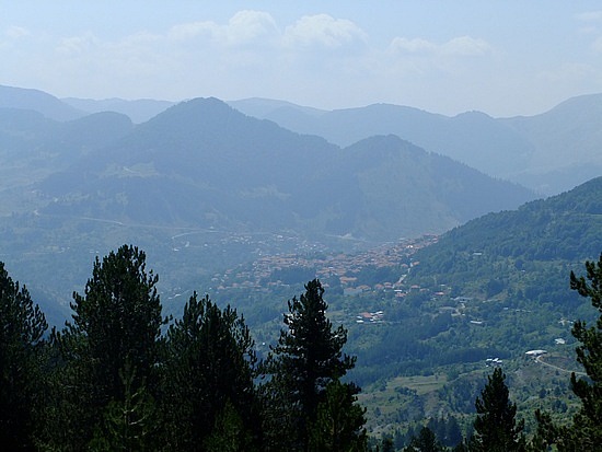uitzicht vanop de pas bij Metsovo